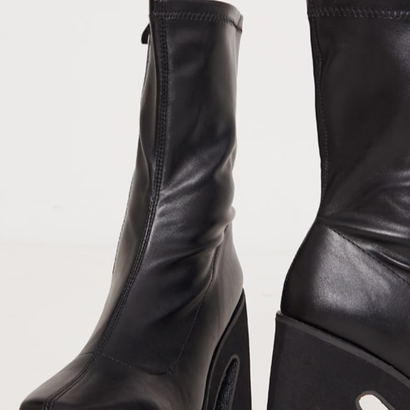 Chunky heel platform ankle boots - Picture 3 of 5